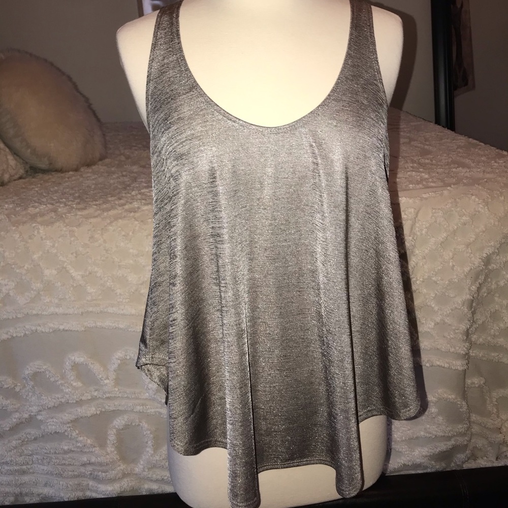 Silver tank top